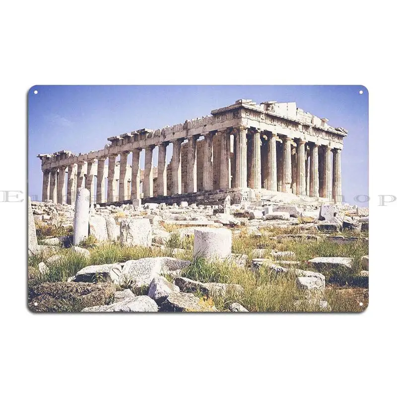 Parthenon Acropolis Athens Metal Plaque Poster Mural Cinema Custom Designs Plaques Tin Sign Poster