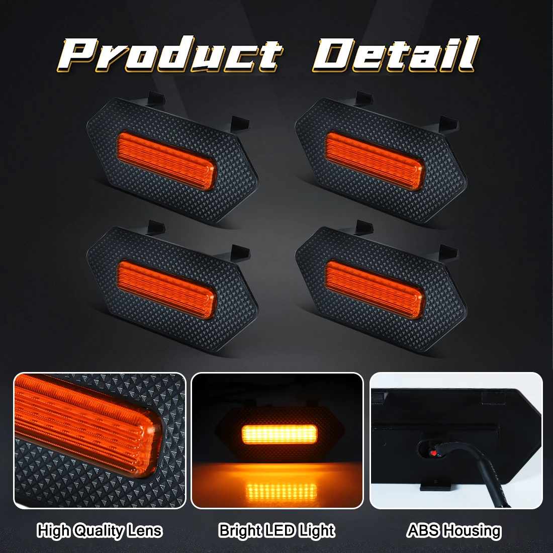 ل 2025 تويوتا 4 عداء TRD برو سيارة الجبهة مصبغة أضواء الجبهة مصبغة LED تحذير مصابيح النهار تشغيل أضواء الأبيض العنبر المدخن #3