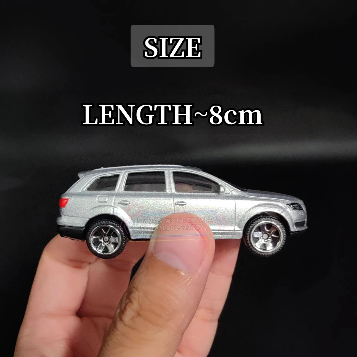 Scale 1/64 AUDI Q7 SUV Replica Metal Mini Car Model Sandbox Ornament Miniature Art Vehicle Diecast Figure Kid Boy Xmas Gift Toy