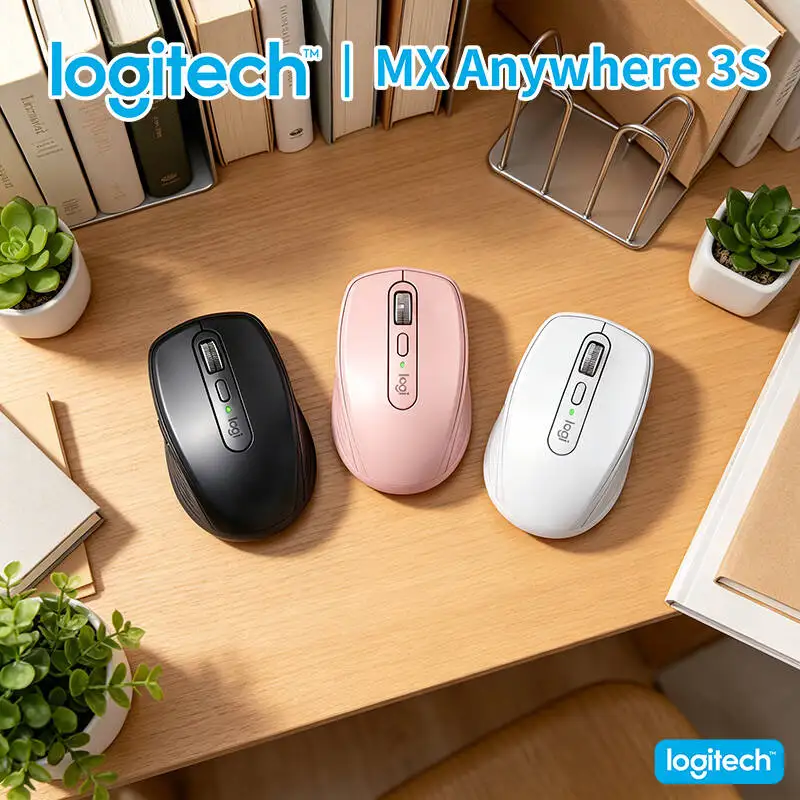 

Logitech MX Anywhere 3S Creator Mouse - 8K DPI, Hyper-Scroll, Silent Click, 3-Device Bluetooth for Design Studio