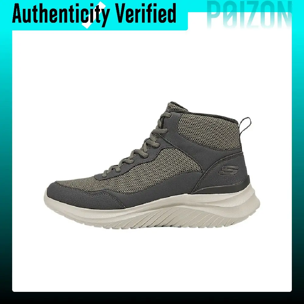 Botas de nieve cortas para hombre Skechers SPORT, color taupe oscuro, modelo 8790340-DKTP.