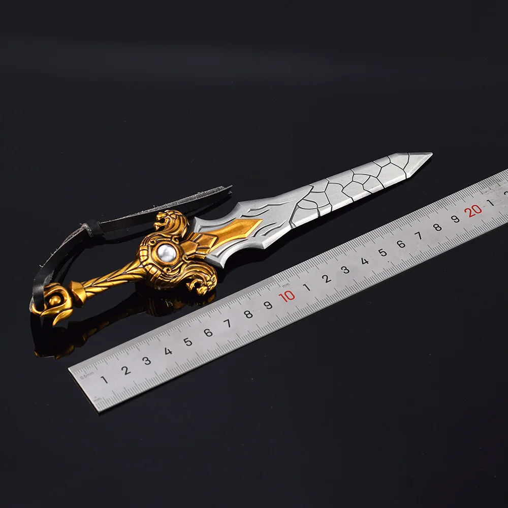 21 cm World of Warcraft Game Figuur Turalyon Zwaard Perimeter Metaal Vakmanschap Model Decoratie Ornamenten Verjaardagscadeautjes Speelgoed