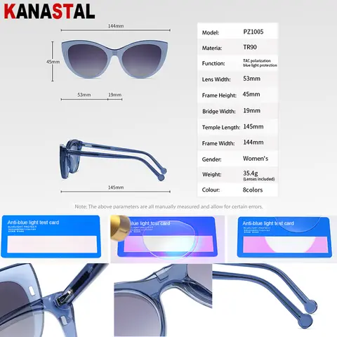 10 best sales नीला धूप का चश्मा - №4