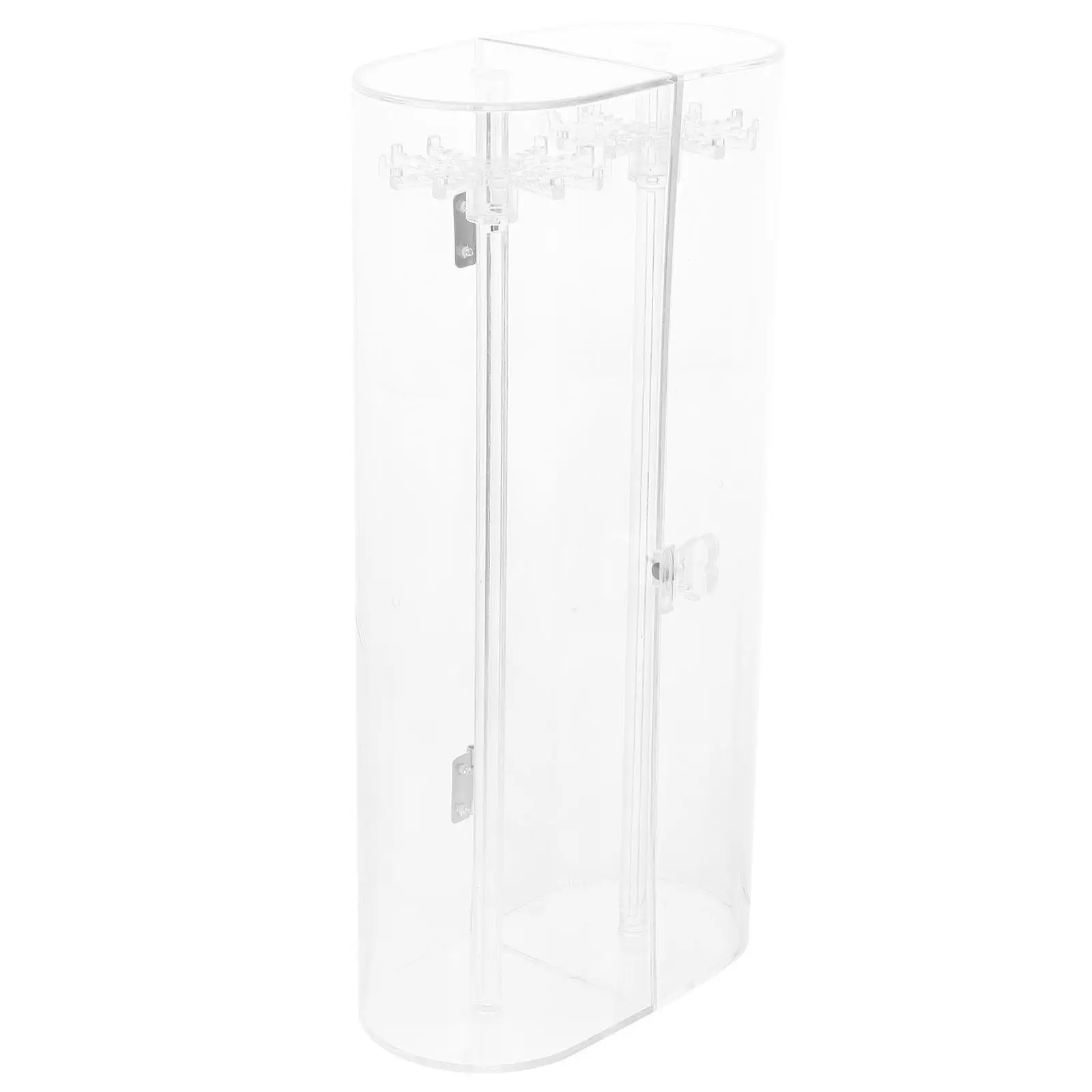 

Вращающаяся прозрачная многофункциональная шкатулка для украшений, подставка-органайзер для ожерелий, витрина, органайзер для браслетов, держатель для ювелирных изделий