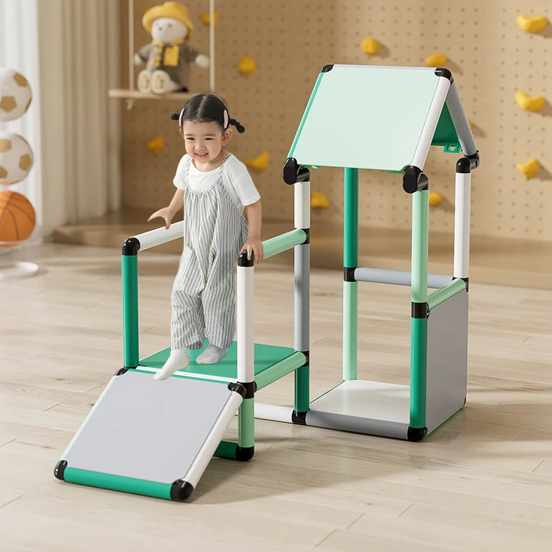 Montessori Foldable Geometric Shape Stuffed Toy Multi-function Kids Indoor Exercise Play Climbing Frame