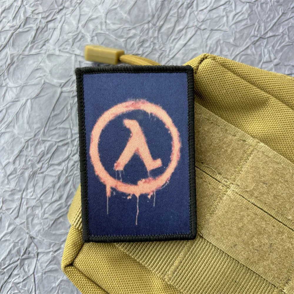 Half Life Printing Patch Sticker on Clothes Tactical and Military Accessories Hook and Loop Patches Backpack Emblem