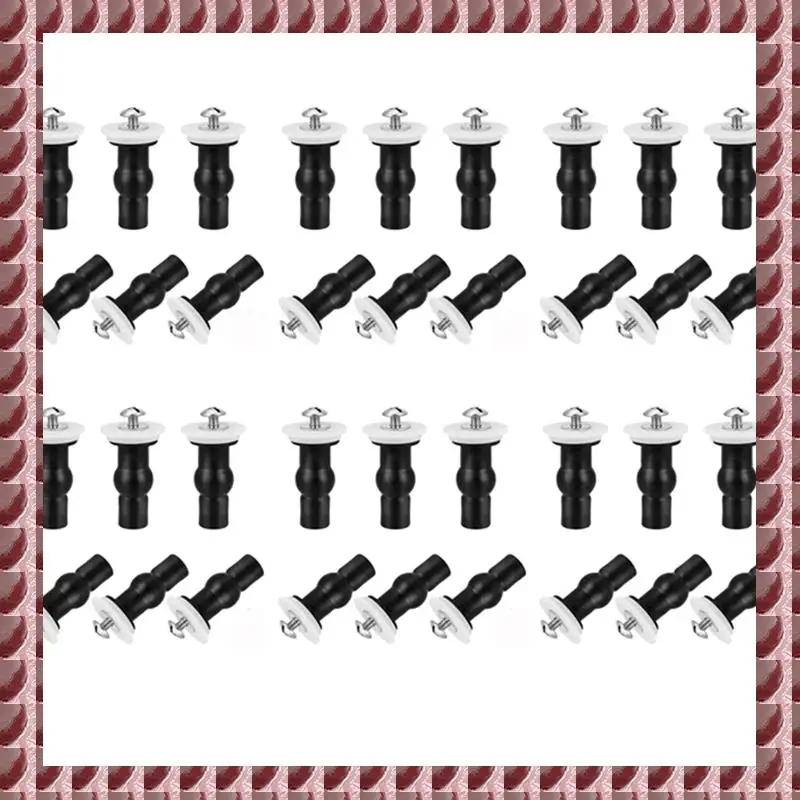 

A95G 6X винты для сиденья унитаза, универсальный расширяющийся резиновый винт, верхняя крепежная петля, фитинг для унитаза, глухое отверстие, пластиковые шайбы, гайка