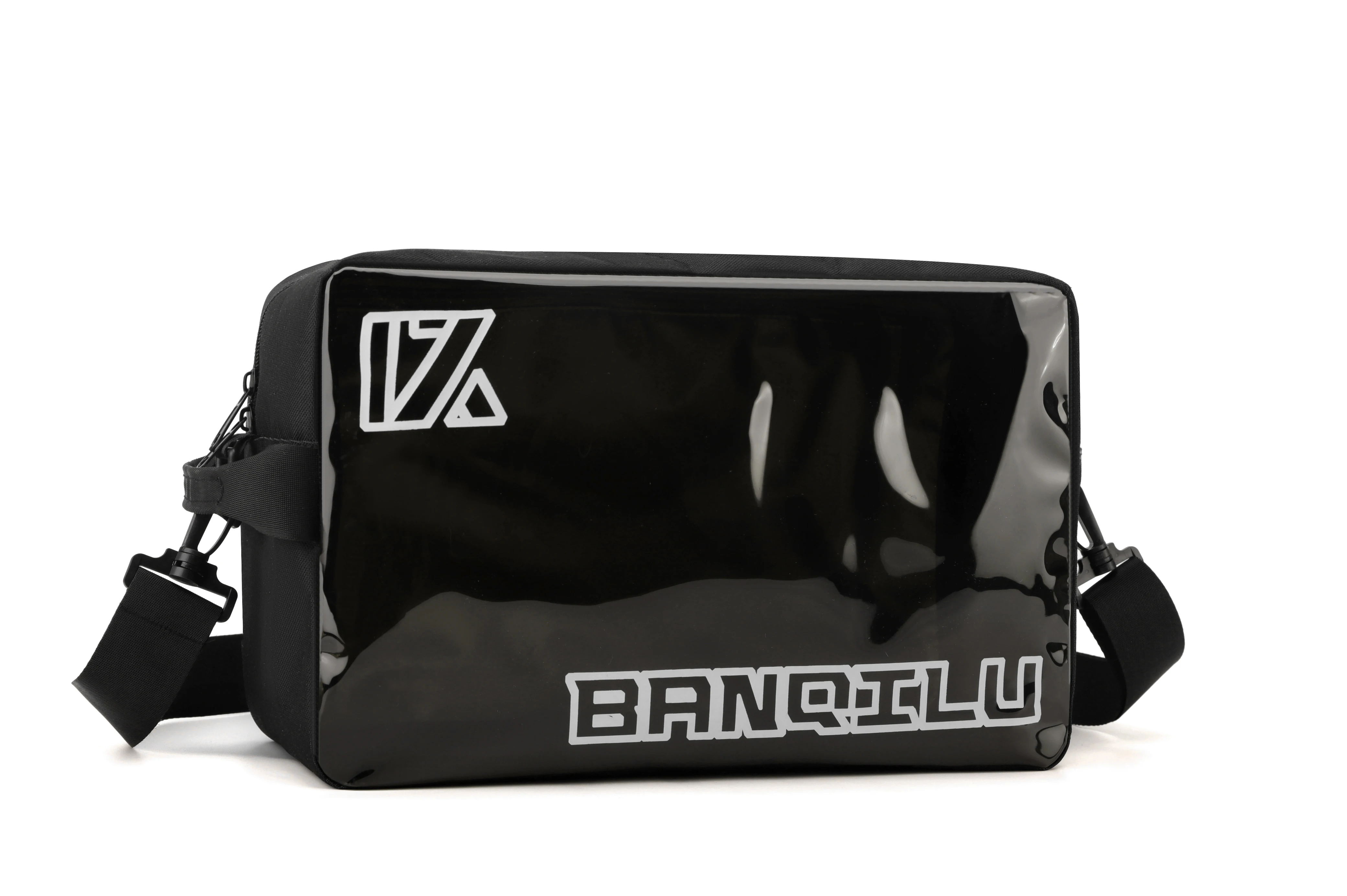 

Transparent jelly bag, multi-functional sports bag, men's and women's broadband messenger bag, summer shoulder travel storage