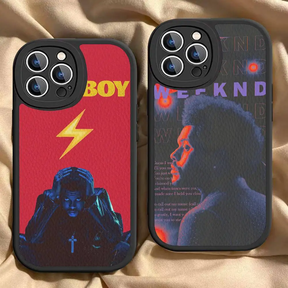 

Classic Singer T-The W-Weeknd Phone Case For IPhone 16 15 14 11 12 13 Pro Max Plus Back Leather Shell