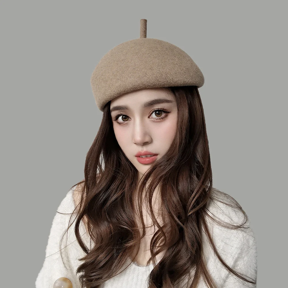 100% Australia Wool Felt Beret Fashion Beret Hat for Girl