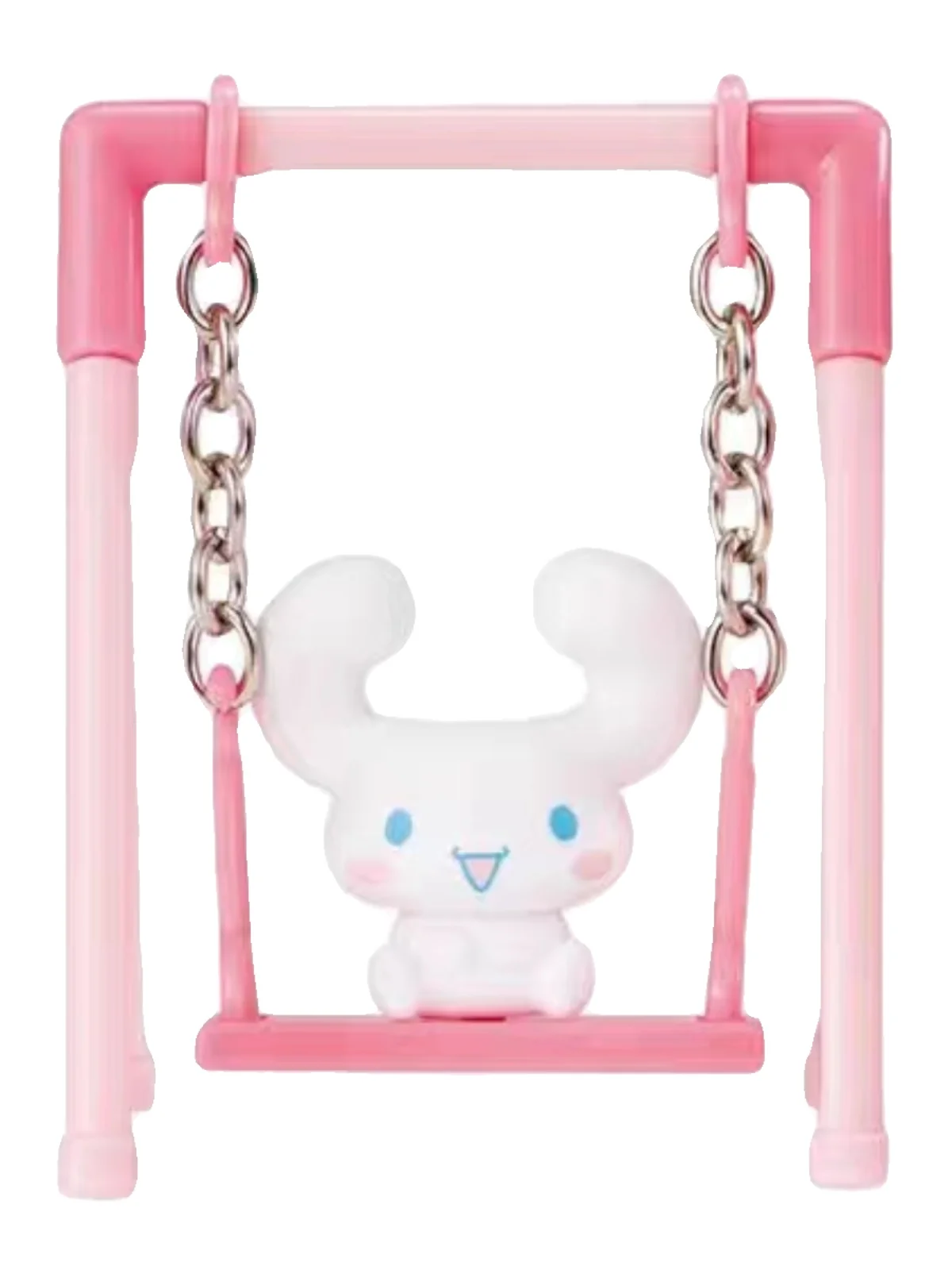 BANDAI Sanrio Action Figures Model Pochacco Kuromi My Melody Pompompurin Cinnamoroll Gashapon Swing Series Original Full Set