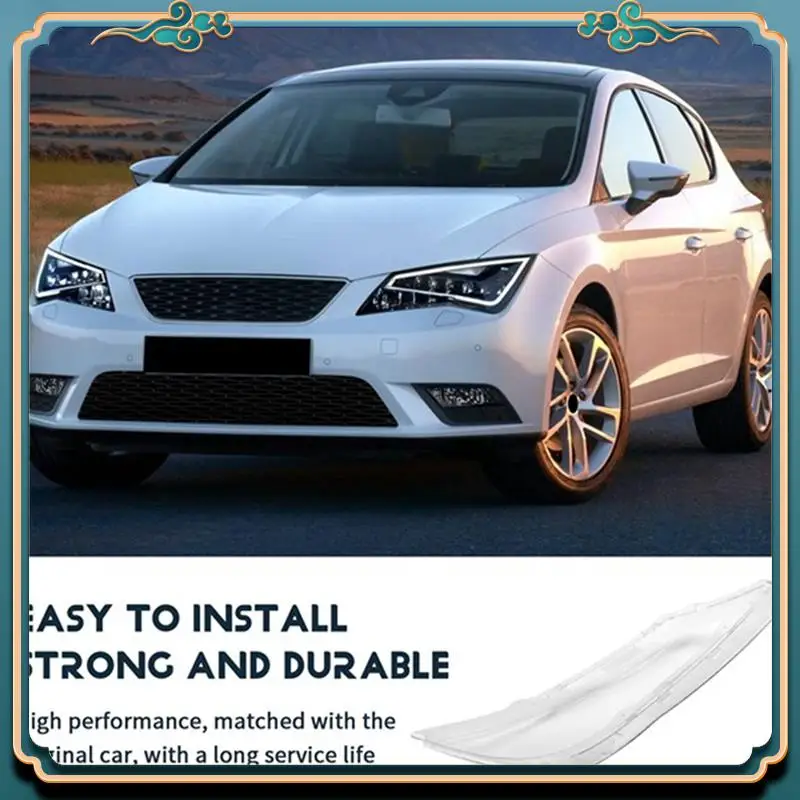 

A42M-Car Headlamp Cover Lens Headlight Shell Lamp Shade Transparent Lampshade For Seat Leon 2013-2018