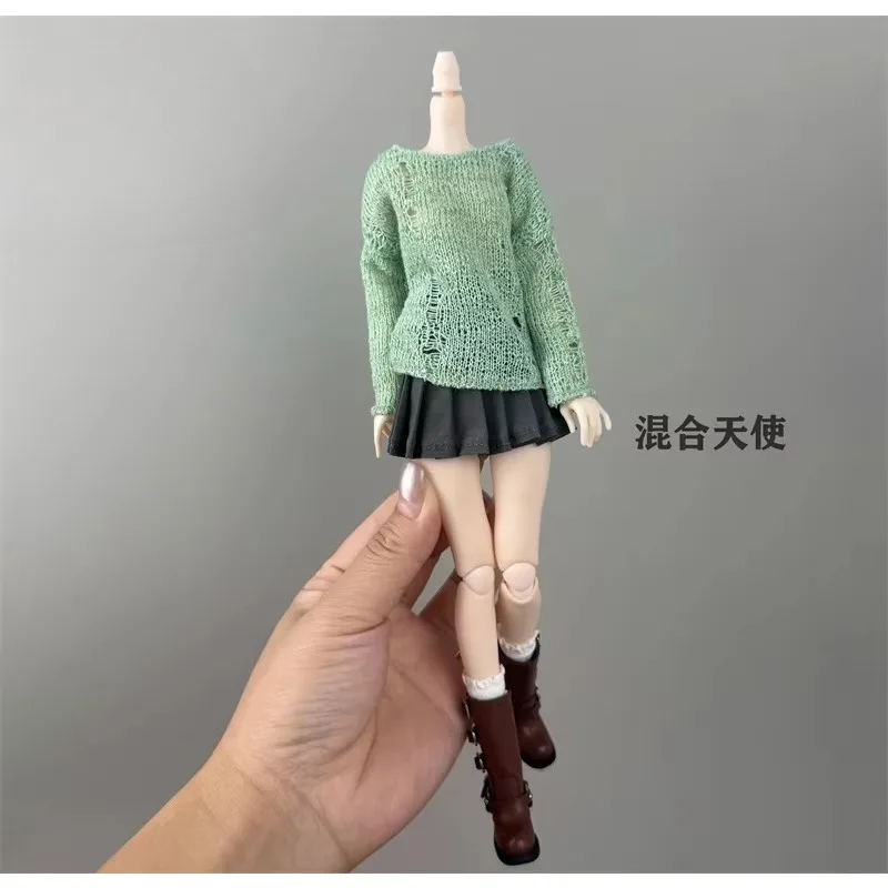 1/6 Maßstab, weibliches, hohles Strickhemd, Kleidungsmodell für 19–23 cm große Zack Azone OB22 OB24 BJD-Actionfiguren. – Detail 6