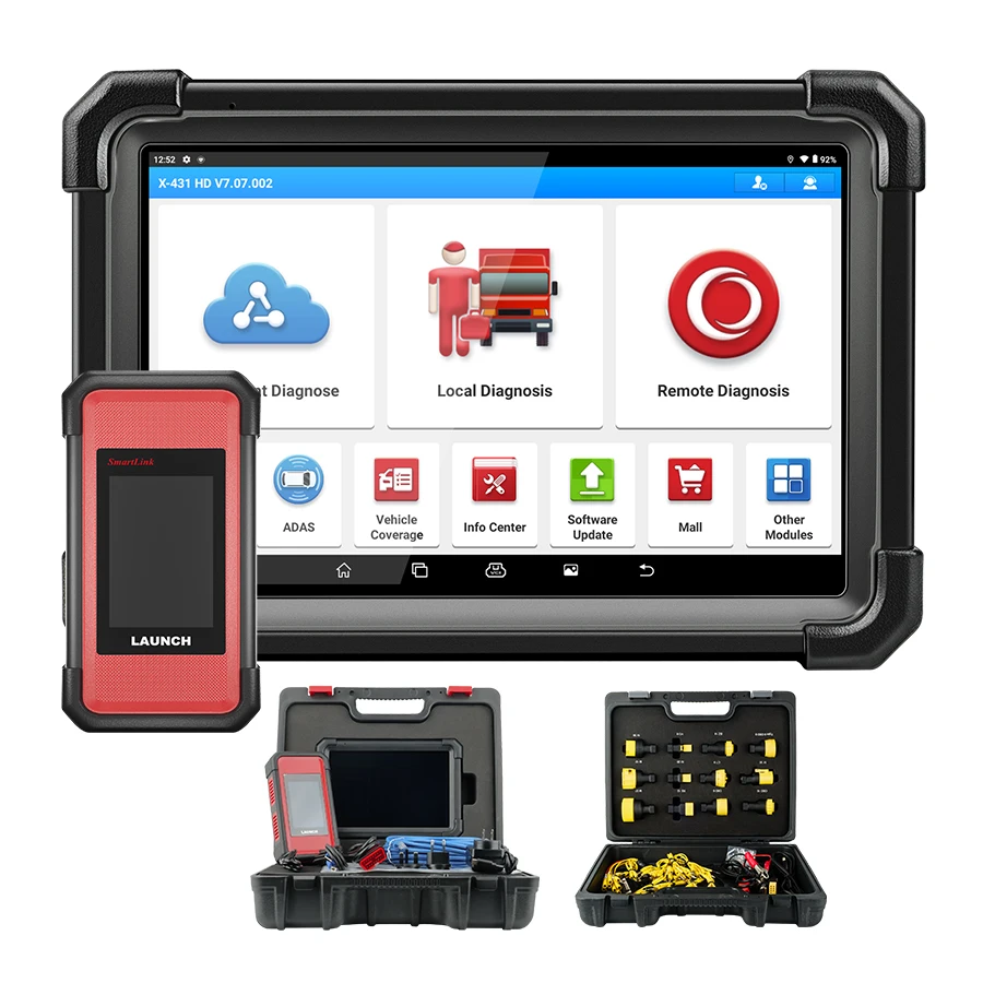 

LAUNCH 2025 X431 V+ SmartLink HD 24V Heavy Duty Truck Diagnostic Tool 2 Scanner Bi-directional Control Diesel Scan Tool