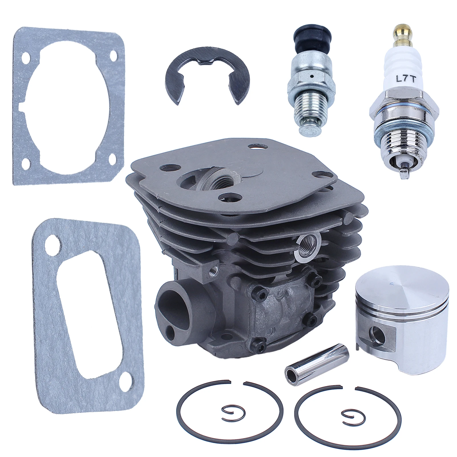 Nikasil Cylinder Piston Kit 45mm Big Bore Fit Husqvarna 353 351 350 346XP EPA 340 Chainsaw Decompression Valve Fuel Filter