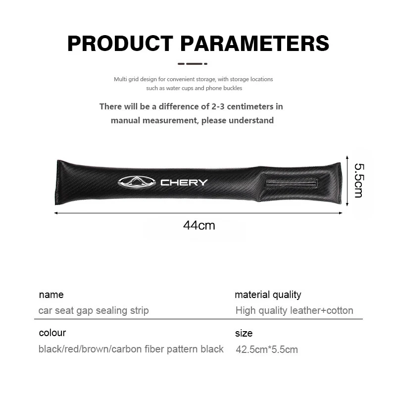 2 قطعة مقعد السيارة الفجوة شرائط عزل لشيري أومودا تيجو برو فولوين أريزو QQ الجلود القطن لينة مقعد الفجوة التوصيل قطاع سيارة الداخلية #6