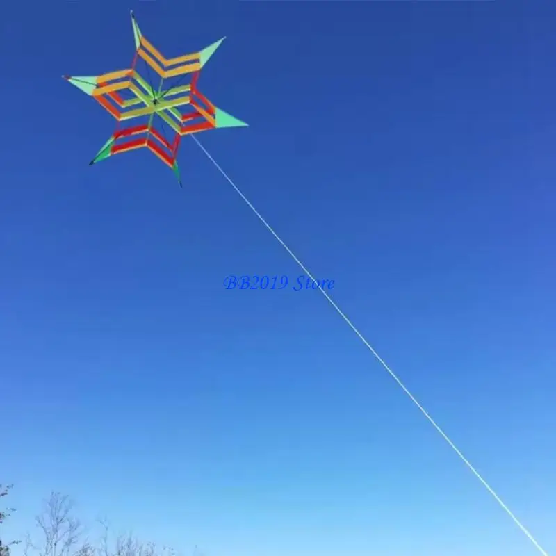 Q0KB Langlebige 3D-Drachen mit blühendem Blumendesign, stabil bei starkem Wind für Kinder