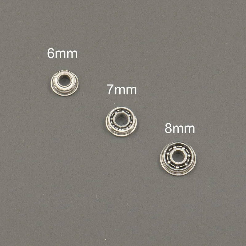 6pcs 6/7/8mm Stainless Steel High Precision Ball Bearing Fit Airsoft AEG Ver.2/3 Gearbox