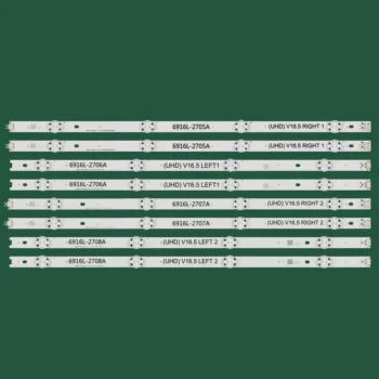 Tira Retroiluminação LED Lâmpada Para LG 49LH510T 8 49LH510Y 49LJ510M 49LJ5100 49UH650V 49UH656V 49UH664V 49UH668V 49UH676V 49LF510T-DA