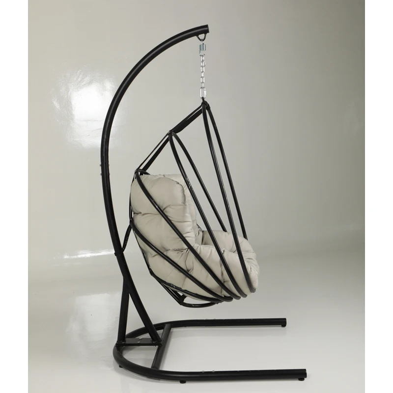 

Outdoor Hanging Chair Hammock Round Metal Rattan Furniture with Courtyard Hotel and Garden Sling