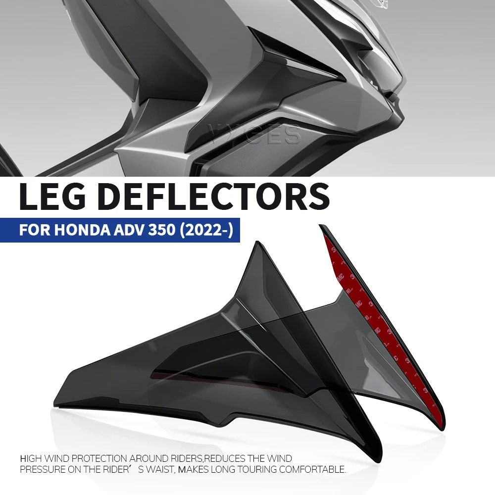 For HONDA ADV350 ADV 350 2022- Motorcycle Leg Fairing Wind Deflector Leg Deflectors Side Spoilers Wing Deflector Windshield