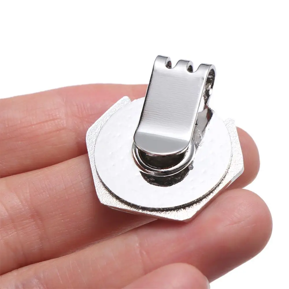 Golf Equipment Zinc Alloy Golf Hat Clip Ball Marker Small Convenient Magnetic Golf Marker Magnetic Black/Silver Golf Traning