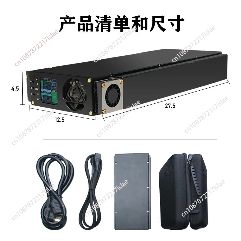 Upgraded 60A  R4875G EV Charger 72V Heavy Duty CNC100A Lithium Battery Charger With Triple Violent Cooling Fans