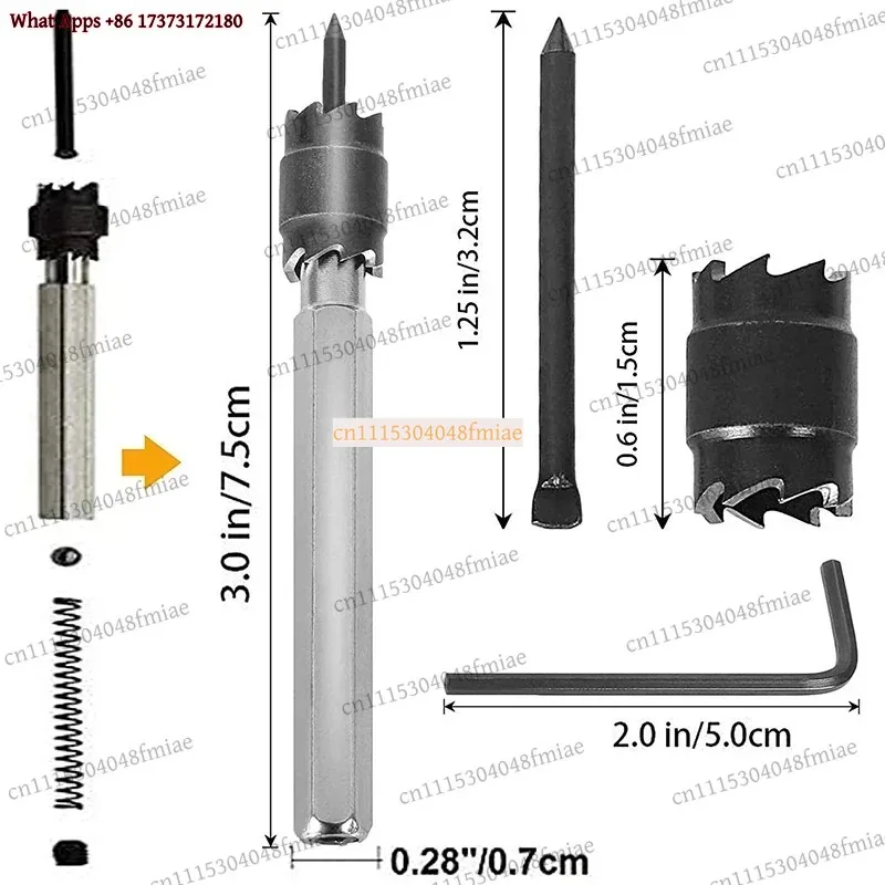 14Pcs 3/8Inch HSS Double-Sided Spot Welding Cutter Set For Electric Drill Removal Tool Kit
