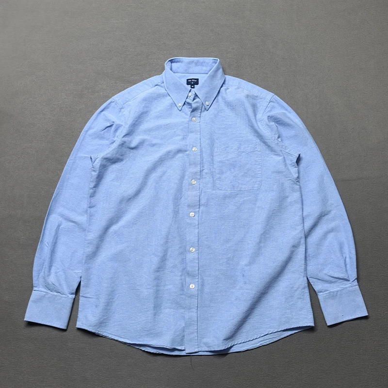 

Мужская рубашка-поло из ткани Waed Ox, повседневная, свободного кроя, прямого кроя, однотонная, весна-осень, новинка