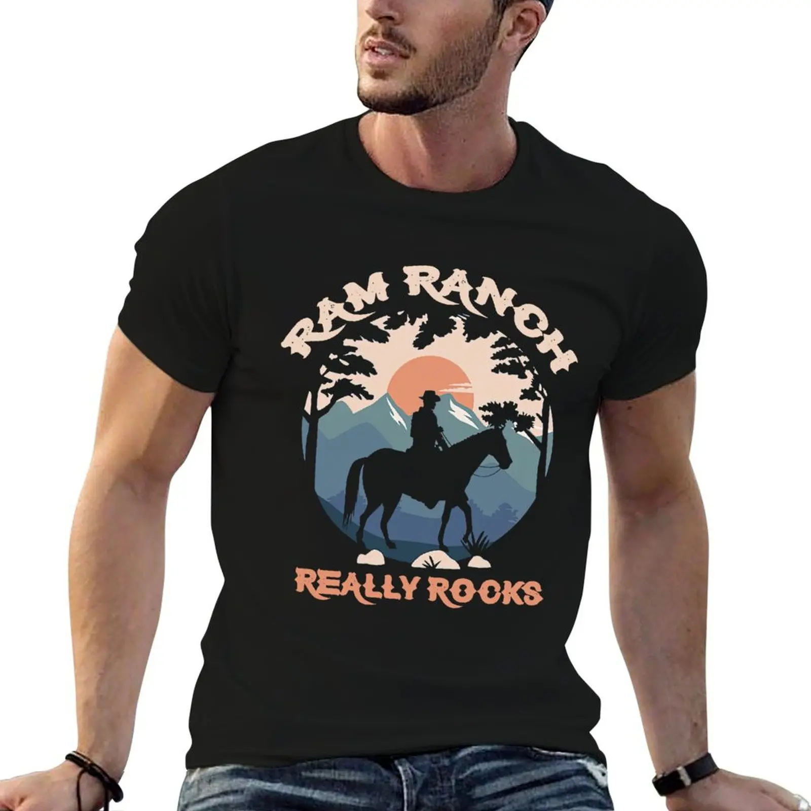

cotton Ram Ranch man graphic Rocks for man shirts for vintage Really T-Shirt t t shirts funny