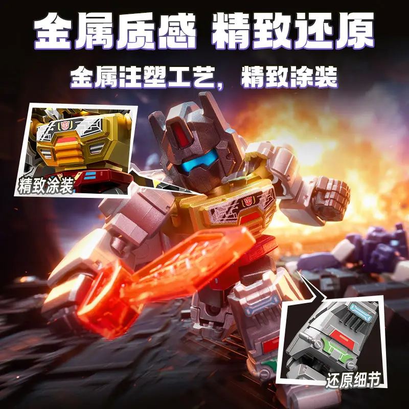 Nueva figura de Anime Blokees Transformers Defender versión 1/2/3 Optimus Prime Megatron Ironhide Thundercracker Robot juguete para regalos