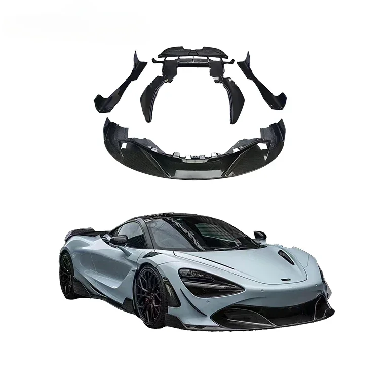 

Dry Carbon Fiber Front Spoiler Rear Lip Tail Body Kit for McLaren 720s