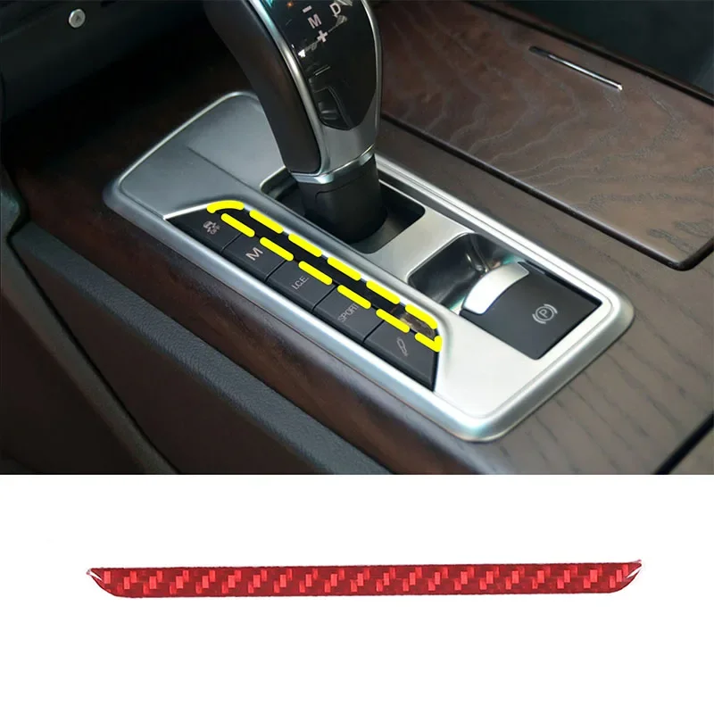 For Maserati Ghibli 2014-2015 Soft Carbon Fiber Car Gear Indicator Sticker Interior Modification Accessories