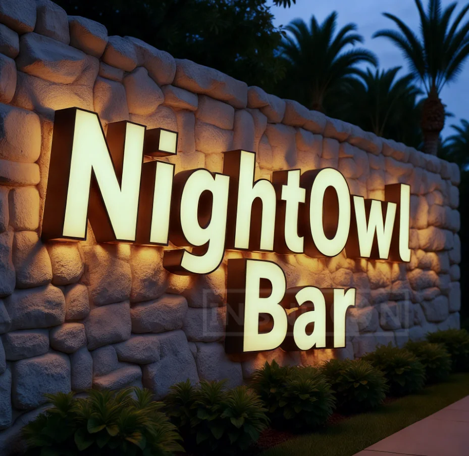 Custom Neon Sign Led Letters Luminous Logo Business Signage Label Large Metal Signs Light Letter Labels English Wall Brand 3d