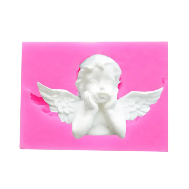 

3D Angle Sugar Silicone Mold Angel Wing Cake Mold Flip Sugar Chocolate Decorative Mold Baking Tools for Cakes 2024 Mold Silicone