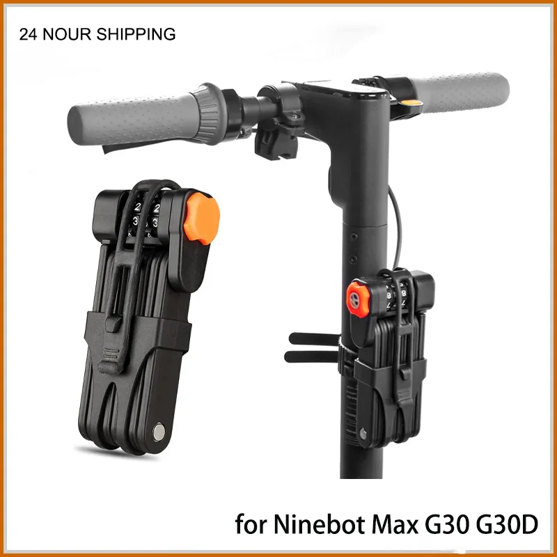 Electric Scooter Universal  Lock Anti Theft for Xiaomi M365 1S Pro Mi3 Password High Security Chain Lock for Ninebot Max G30