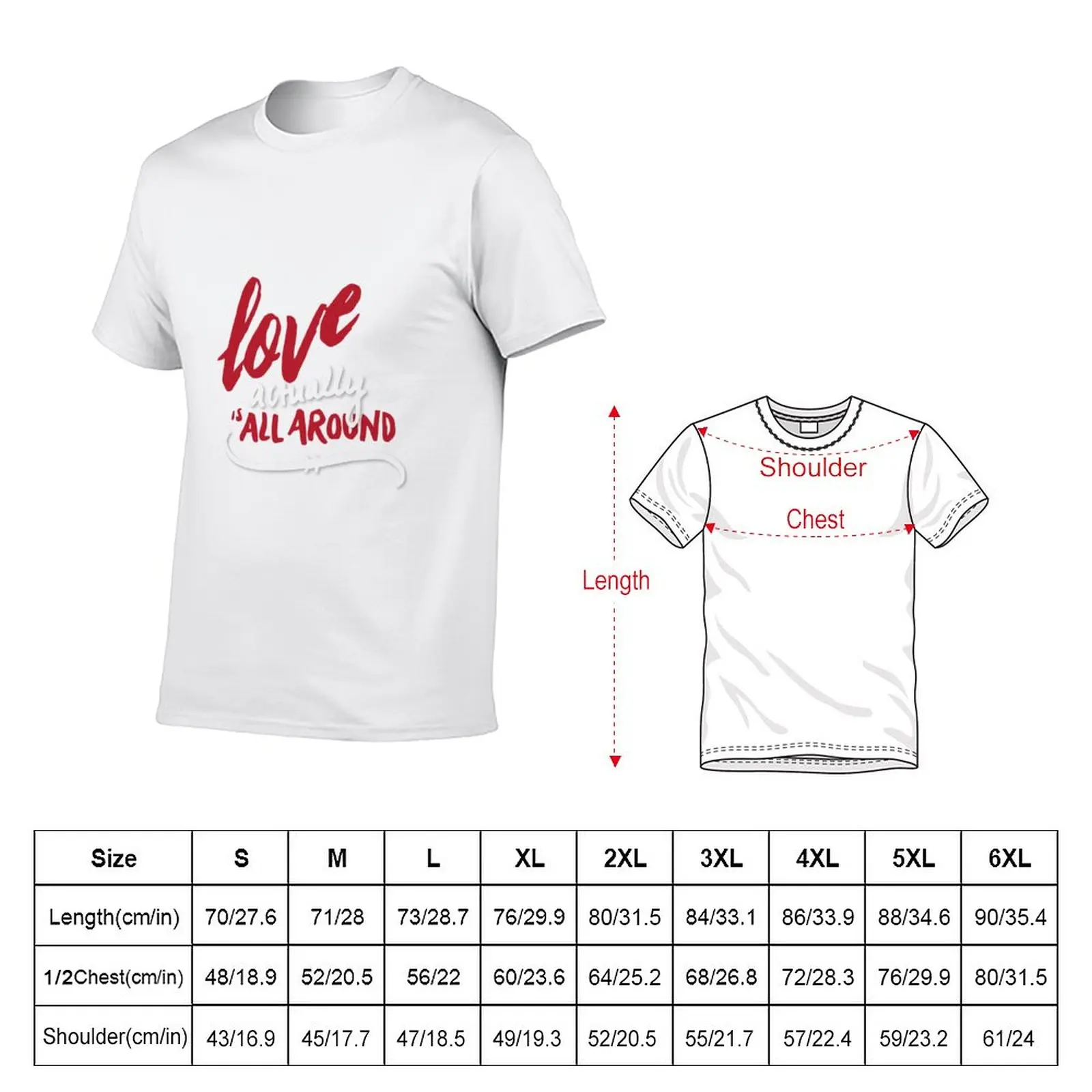 Love Actually T-Shirt Aesthetic clothing boys animal print plus sizes sublime mens big and tall t shirts