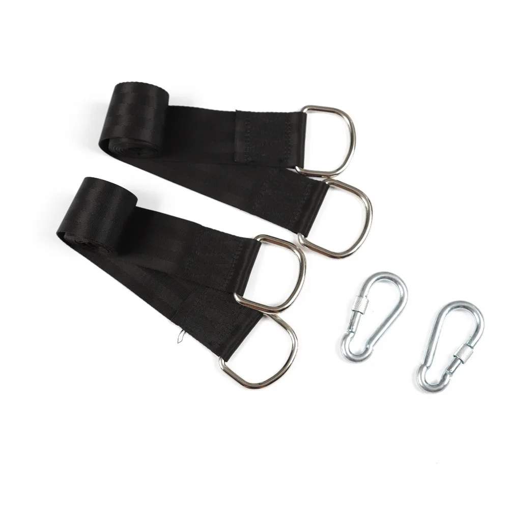 New Nylon Hammock Set Accessories Portable Overbold Camping Hammock Sling Swing Hammock Safety Belt