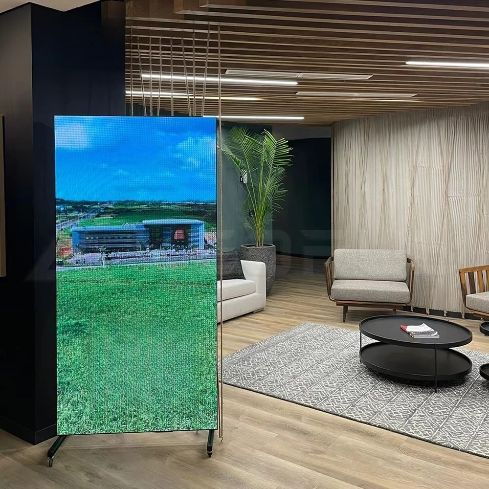 Indoor Digital Poster LED Display Ultra Thin Portable Foldable Totem Advertising Mirror LED Screens Banner Video Wall