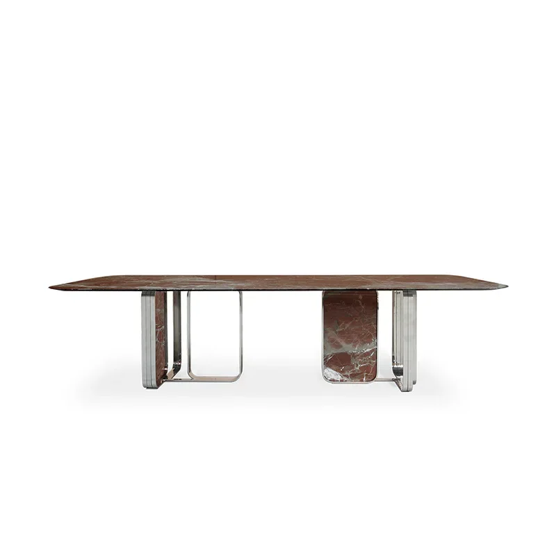 Flying Fox Luxury Stone Silver Fox Dining Table High-grade Marble NOVA Dining Table