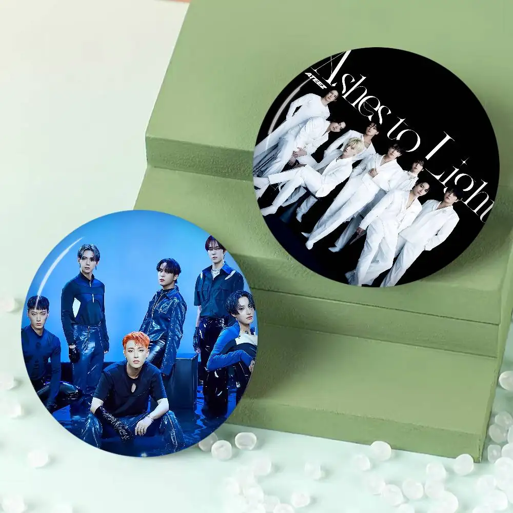 KPOP A-ATEEZs Anime Brooches Cute Cartoon  Badge Jacket Jeans Lapel Pin Gift Accessorie