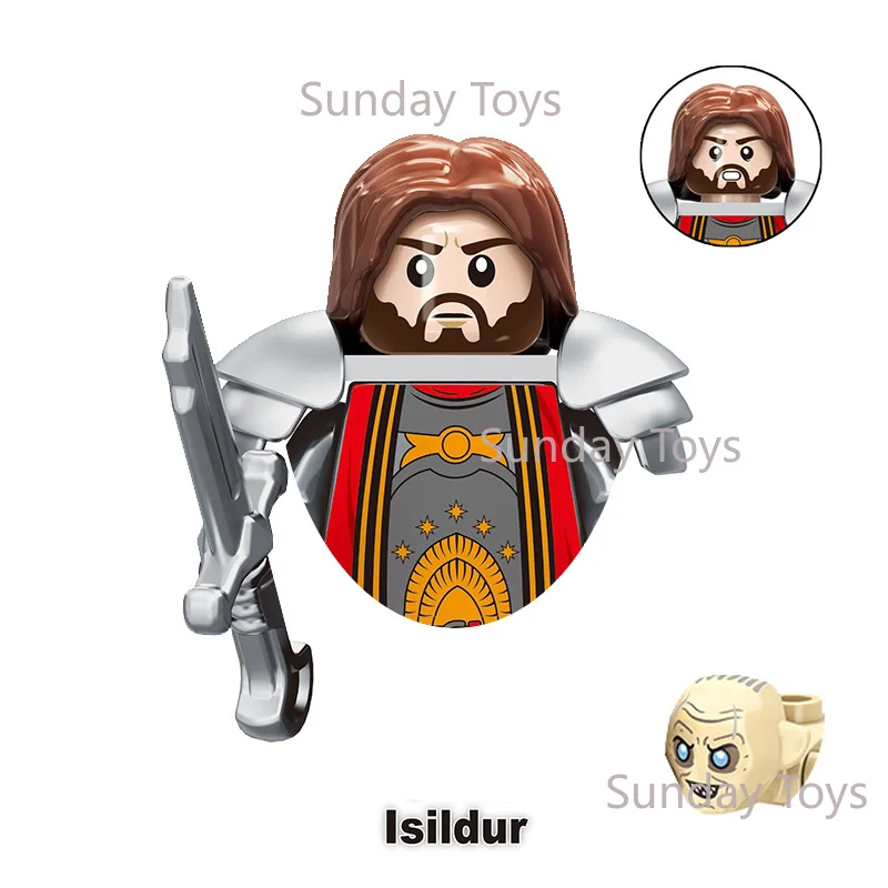

Kids Toys Medieval Film Figures Series Goblin Orcs Uruk-hai Sauron Assembly Model Small Particles Building Blocks Boys Gifts
