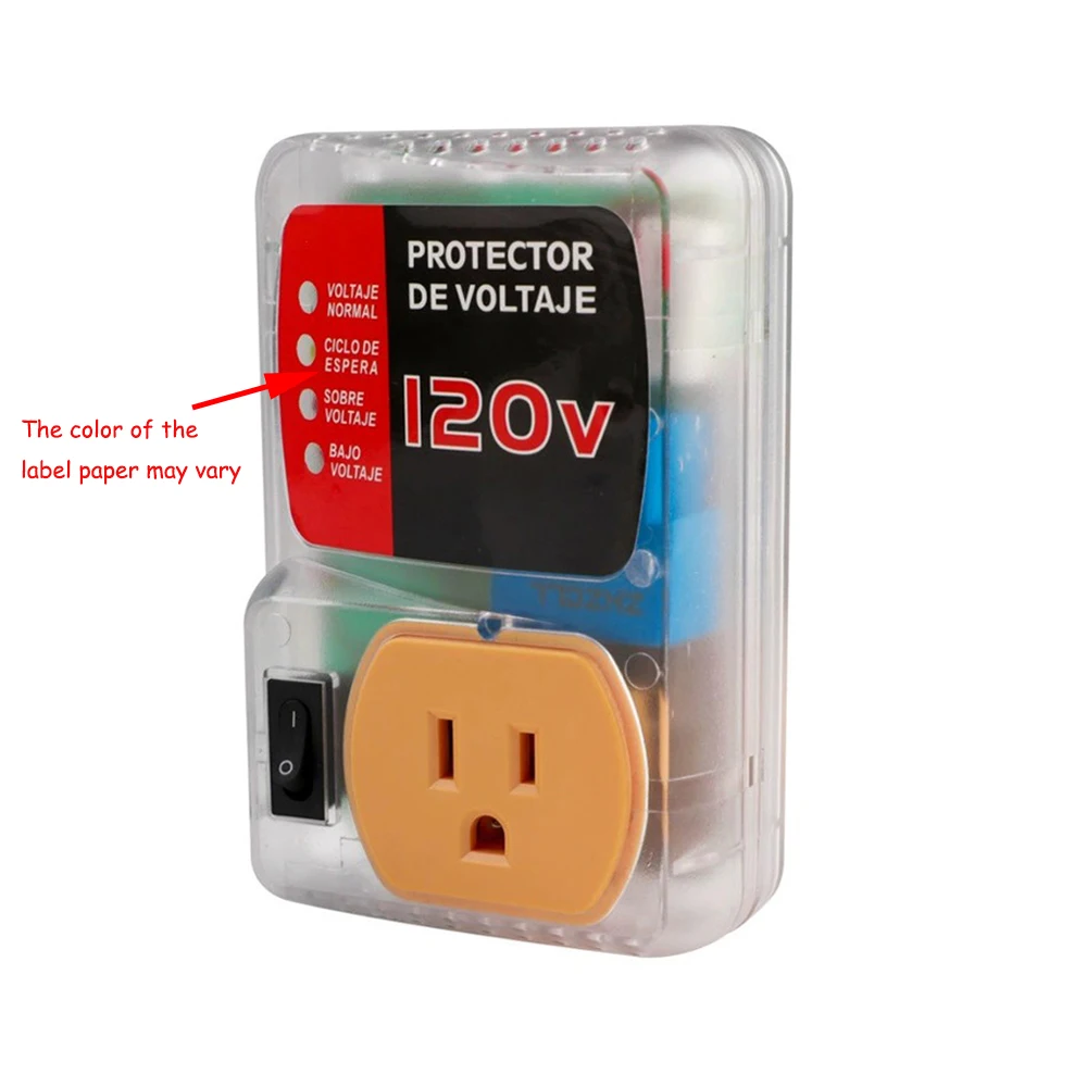 120V 20A 2400W Single Outlet Surge Protector Voltage Protector Multi Function Plug Overvoltage and Undervoltage Protector Plug