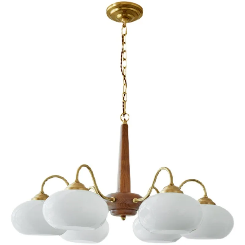 

Japanese log wind dining room persimmon lamp walnut retro living room chandelier medieval chandelier vintage bedroom lamp