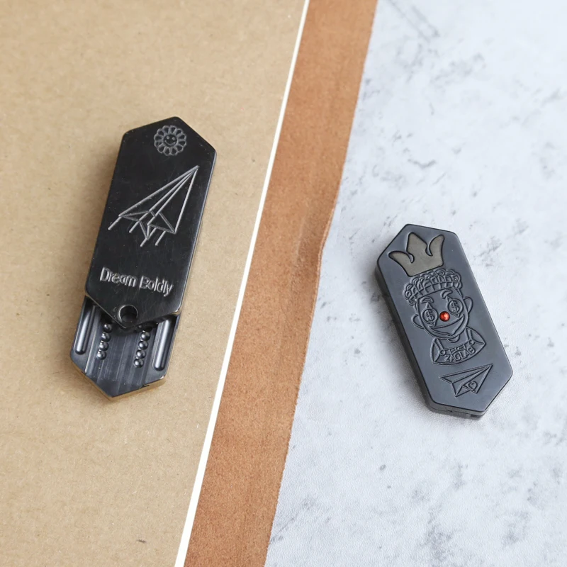 Black PEEK Mini Plane EDC Stress Relief Slider Anxiety-Relieving Sliding Toy ADHD Stress Toy Mechanical Slider Push Fidget Toy