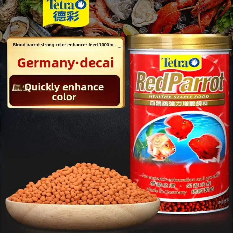Tetra Color-Enhancing Fish Food | Floating Sticks for Blood Parrot Cichlid, Promotes Red Coloration & Growth | Premium Diet