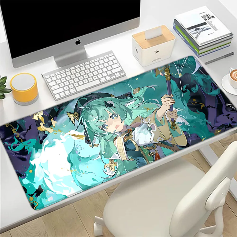Huohuo Honkai Star Rail Mousepad HD Printing Computer Gamers Locking Edge Non-slip Mouse Pad XXL90x40cm Keyboard PC Desk Pad