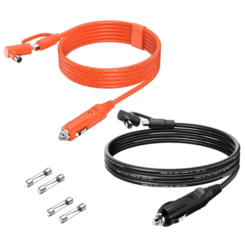 Multifuntional Vehicle Power Cable Easy Setups Suitable for Various Electronics