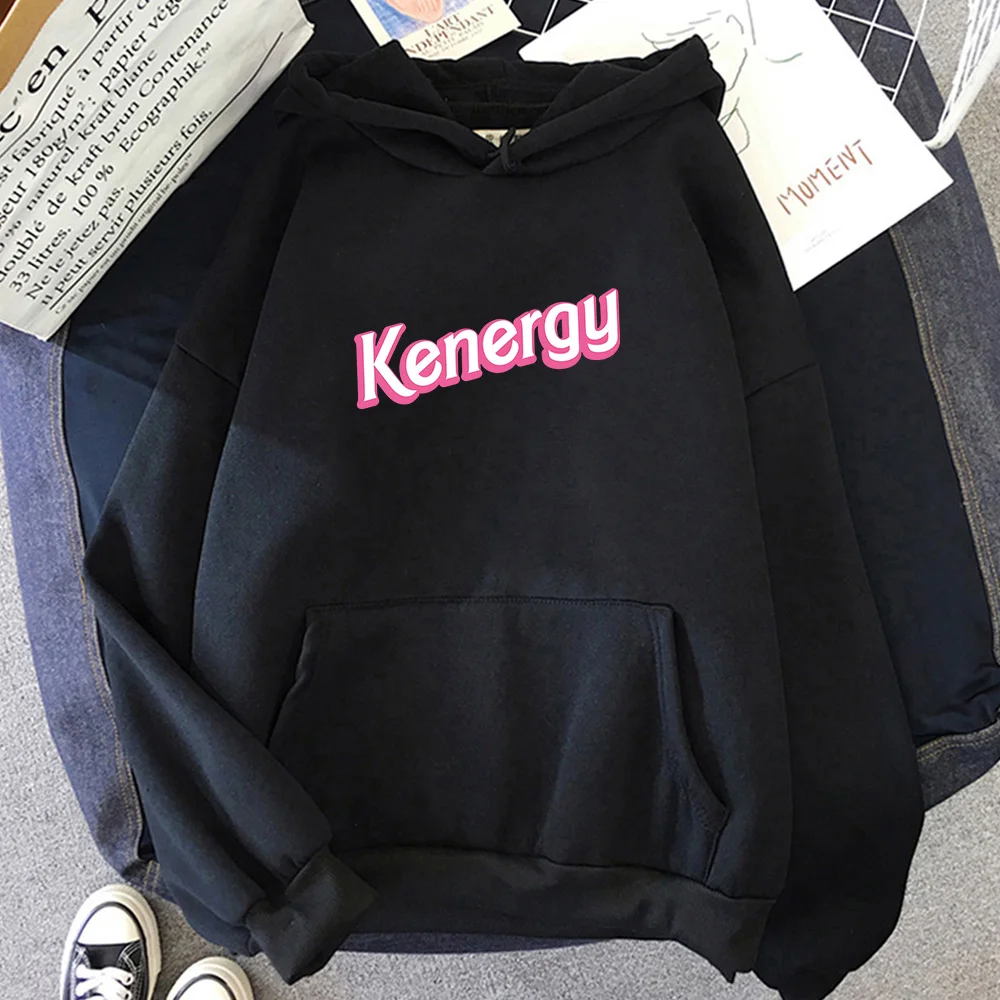 Kenergy Kenough Graphic Sweatshirt Pink Barbenheimer Hoodies Streetwear Long Sleeve Men/Women Clothing Autumn Warm Male Pullover