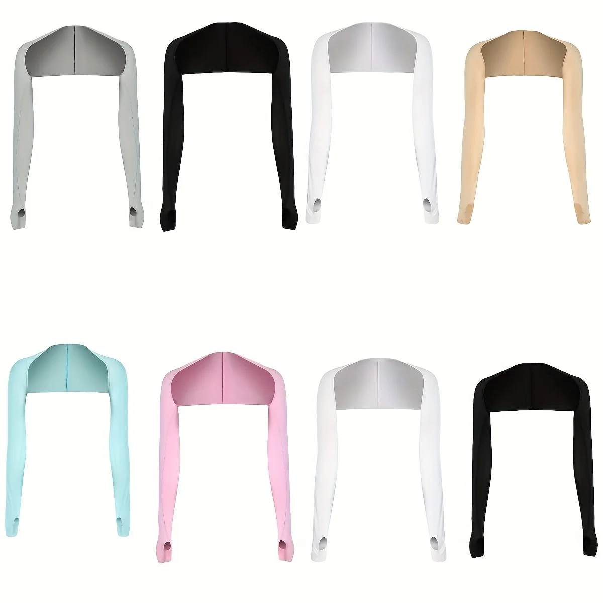 Outdoor Golf Sports Shawl Summer Thin Car Neck Sunscreen Integrated Shoulder Sleeve Set Cycling Sunshade Sleeve Set